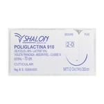 FIO SUTURA POLIGLACTINA 910 CUTICULAR ESTÉRIL SHALON (2-0-70CM-AG1/2CIR.TRG3.0)