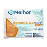COMPRESSA DE GAZE HIDRÓFILA ESTÉRIL 7,5X7,5CM 10UN MELHORMED (9-FIOS)