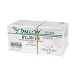 FIO SUTURA NYLON PRETO CUTICULAR TAM 6-0 45CM C/24UN SHALON (6-0-45CM-AG3/8CIR.TRG2,0)