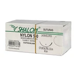 FIO SUTURA NYLON PRETO CUTICULAR TAM 5-0 45CM C/24UN SHALON (5-0-45CM-AG3/8CIR.TRG3,0)